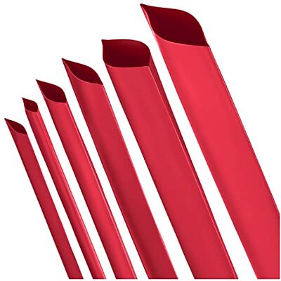 ISOLATECH Tubo termorretrátil por metro vermelho sem adesivo Ø 15 mm 1 metro 2:1 conjunto poliolefina para isolar cabos ligações soldadas sem etiquetar resistente aos raios UV (Ø 15 mm 1 metro) ISOLATECH Tubo termorretrátil por metro vermelho sem adesivo Ø 15 mm 1 metro 2:1 conjunto poliolefina para isolar cabos ligações soldadas sem etiquetar resistente aos raios UV (Ø 15 mm 1 metro)