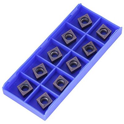 Walfront 10 peças Cortador de inserção de carboneto CNC, CCMT09T304 VP15TF inserções de fresagem de torno indexável ferramentas de torneamento para aço regular Walfront 10 peças Cortador de inserção de carboneto CNC, CCMT09T304 VP15TF inserções de fresagem de torno indexável ferramentas de torneamento para aço regular