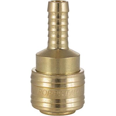 POPPSTAR Conectores rápidos de ar comprimido (feminino), diâmetro nominal 7,2 mm com conector (macho) para mangueira com Ø interior 9,5 mm POPPSTAR Conectores rápidos de ar comprimido (feminino), diâmetro nominal 7,2 mm com conector (macho) para mangueira com Ø interior 9,5 mm
