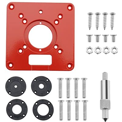 OTOTEC Placa de inserção de mesa de router de liga de alumínio compatível com roteadores Makita, máquina de corte, mesa dobrável, acessório de máquina de gravação de carpintaria, 120 x 120 x 8 mm OTOTEC Placa de inserção de mesa de router de liga de alumínio compatível com roteadores Makita, máquina de corte, mesa dobrável, acessório de máquina de gravação de carpintaria, 120 x 120 x 8 mm