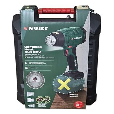 Parkside 20V PHLGA 20-Li A1 Pistola de ar quente sem fios Parkside 20V PHLGA 20-Li A1 Pistola de ar quente sem fios
