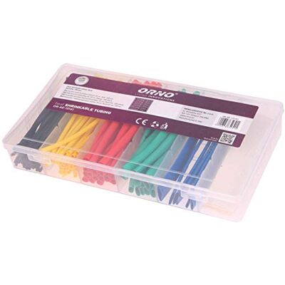 Orno AE-13141 Conjunto de 100 peças de tubo térmico 6 cores 10 cm Orno AE-13141 Conjunto de 100 peças de tubo térmico 6 cores 10 cm