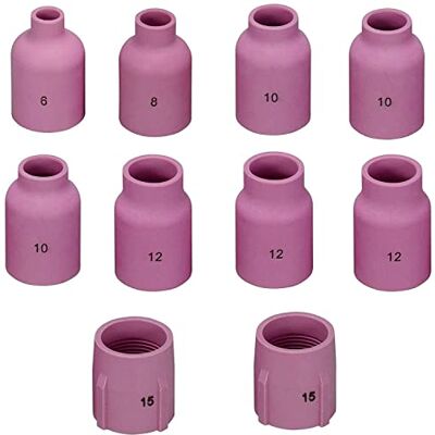 RIVERWELD TIG Lente de gás de alumina kit de tamanho grande Jumbo sortido 53N87 No.12 53N88 No.10 53N89 No.15 57N74 No.8 57N75 No.6 Fit SR DB WP 9 17 188888888888888888 20 20 5 26 tocha soldadura TIG 10 pk RIVERWELD TIG Lente de gás de alumina kit de tamanho grande Jumbo sortido 53N87 No.12 53N88 No.10 53N89 No.15 57N74 No.8 57N75 No.6 Fit SR DB WP 9 17 188888888888888888 20 20 5 26 tocha soldadura TIG 10 pk