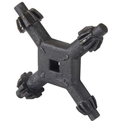 Silverline Tools Chave para porta-brocas de 4 vias (suporte de botões de 10 e 13 mm) Silverline Tools Chave para porta-brocas de 4 vias (suporte de botões de 10 e 13 mm)