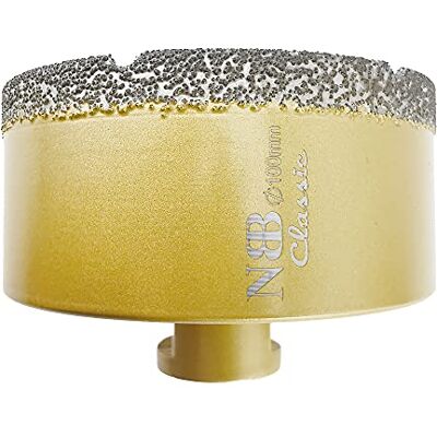 NBB Broca de diamante com M14, coroa de diamante para perfuração a seco e húmida profissionalmente em porcelana dura, cerâmica, azulejo, granito, mármore, azulejo, para triturador angular (1, 100 mm) NBB Broca de diamante com M14, coroa de diamante para perfuração a seco e húmida profissionalmente em porcelana dura, cerâmica, azulejo, granito, mármore, azulejo, para triturador angular (1, 100 mm)