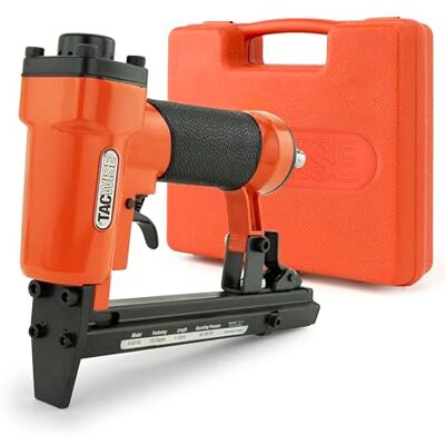 TACWISE Agrafador de tapeçaria pneumática, usa grampos da série 140 de 4 a 14 mm, laranja Utiliza Grapas Tipo 140 de 4 a 14 mm TACWISE Agrafador de tapeçaria pneumática, usa grampos da série 140 de 4 a 14 mm, laranja Utiliza Grapas Tipo 140 de 4 a 14 mm