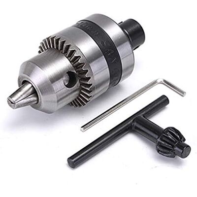 EsportsMJJ Mandril de broca elétrica de 1,5 10 mm com eixo de aço de 5 mm montagem B12 orifício interno broca adaptador de porta abotoaduras EsportsMJJ Mandril de broca elétrica de 1,5 10 mm com eixo de aço de 5 mm montagem B12 orifício interno broca adaptador de porta abotoaduras