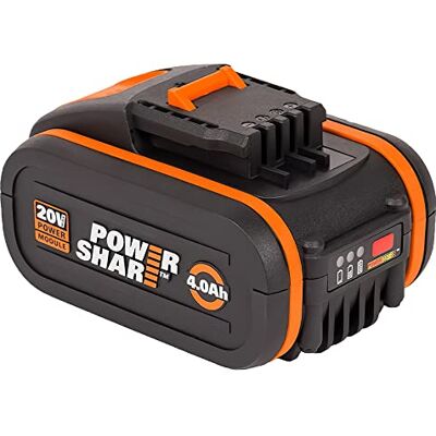 WORX Bateria, 20 V, Preto, Laranja WORX Bateria, 20 V, Preto, Laranja