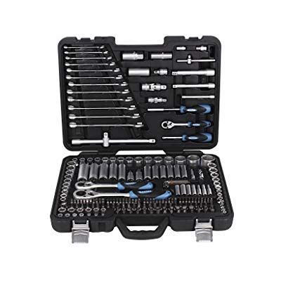 Conjunto de ferramentas profissional Cofan 218 peças - Jogo de catraca Conjunto de ferramentas profissional Cofan 218 peças - Jogo de catraca