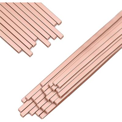 Fowecry BCUP-5 15% prata soldadura cobre fósforo varetas de soldagem, qualidade industrial 0,050" X 1/8" x 10" 60 unidades Fowecry BCUP-5 15% prata soldadura cobre fósforo varetas de soldagem, qualidade industrial 0,050" X 1/8" x 10" 60 unidades