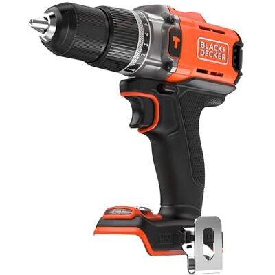 Black & Decker Berbequim de percussão sem fios POWERCONNECT 18V, 45Nm de binário, 2 velocidades, luz LED, mandril sem chave, sem bateria nem carregador, Black & Decker Berbequim de percussão sem fios POWERCONNECT 18V, 45Nm de binário, 2 velocidades, luz LED, mandril sem chave, sem bateria nem carregador,