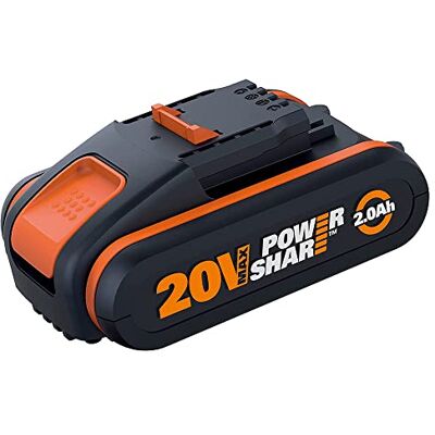 WORX Bateria de 20 V / 2,0 AH com indicador de carregamento WA3551 WORX Bateria de 20 V / 2,0 AH com indicador de carregamento WA3551