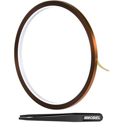MMOBIEL Fita Adesiva (3mm x 30m) Fita de Poliimida Resistente ao Calor para Sublimação Térmica Adesiva de Alta Temperatura ESD para HVAC Eletrónica Soldadura Impressão 3D etc. MMOBIEL Fita Adesiva (3mm x 30m) Fita de Poliimida Resistente ao Calor para Sublimação Térmica Adesiva de Alta Temperatura ESD para HVAC Eletrónica Soldadura Impressão 3D etc.