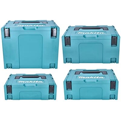 Makita Makpac Caixa de transporte e caixa de ferramentas (tamanho 1, 2, 3 e 4) Makita Makpac Caixa de transporte e caixa de ferramentas (tamanho 1, 2, 3 e 4)