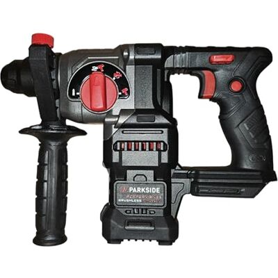 Parkside Martelo combinado com bateria, motor sem escovas, 20 V, PKHAP 20-Li com bateria de 4,0 Ah, carregador e maleta Parkside Martelo combinado com bateria, motor sem escovas, 20 V, PKHAP 20-Li com bateria de 4,0 Ah, carregador e maleta