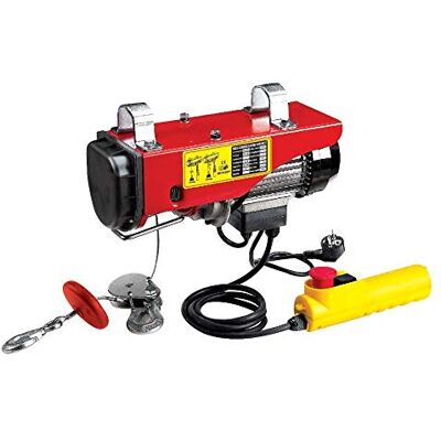 Cevik PRO Gancho elétrico 220 V 540 W capacidade 125 250 kg gancho com fecho de segurança, controlo térmico, instalação rápida e uso industrial Cevik PRO Gancho elétrico 220 V 540 W capacidade 125 250 kg gancho com fecho de segurança, controlo térmico, instalação rápida e uso industrial