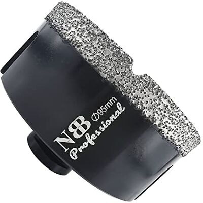 NBB Broca de diamante com M14, coroa de diamante para perfuração a seco e a húmido profissionalmente em porcelana dura, cerâmica, ladrilhos, granito, mármore, azulejo, para Esmerilhadeira Angular NBB Broca de diamante com M14, coroa de diamante para perfuração a seco e a húmido profissionalmente em porcelana dura, cerâmica, ladrilhos, granito, mármore, azulejo, para Esmerilhadeira Angular