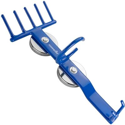 POPPSTAR Suporte magnético para ferramentas pneumáticas para chaves de impacto e porcas, 400 x 175 x 120 mm, suporta até 15 kg, azul POPPSTAR Suporte magnético para ferramentas pneumáticas para chaves de impacto e porcas, 400 x 175 x 120 mm, suporta até 15 kg, azul