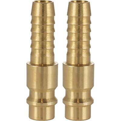 POPPSTAR Conector compressor de ar macho, diâmetro nominal 7,2 mm com conector (macho) para mangueira com Ø interior 8 mm, 2 peças POPPSTAR Conector compressor de ar macho, diâmetro nominal 7,2 mm com conector (macho) para mangueira com Ø interior 8 mm, 2 peças