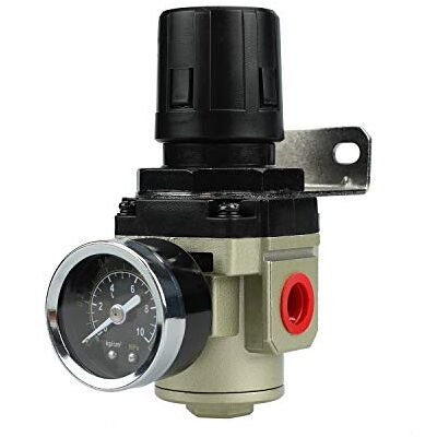 ZHONG AN Regulador de pressão reduzido para compressor de ar comprimido, 3/8 de polegada ZHONG AN Regulador de pressão reduzido para compressor de ar comprimido, 3/8 de polegada