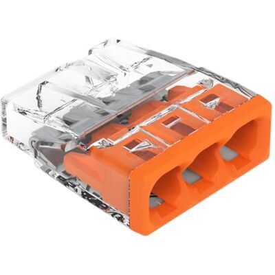 WAGO Terminais de conexão 3 pinos, até 2,5 mm², 100 peças, terminal de conexão COMPACT para condutores sólidos, segurança de aplicação confirmada, design o mais pequeno possível WAGO Terminais de conexão 3 pinos, até 2,5 mm², 100 peças, terminal de conexão COMPACT para condutores sólidos, segurança de aplicação confirmada, design o mais pequeno possível