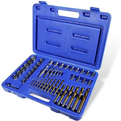 CCLIFE 49 peças chave de tubo 3/8" Cr-Mo inserção especial extrator esquerdo de parafusos e porcas 8-19 mm extrator de porcas turbo CCLIFE 49 peças chave de tubo 3/8" Cr-Mo inserção especial extrator esquerdo de parafusos e porcas 8-19 mm extrator de porcas turbo