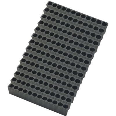 RPHONGHONG 14 unidades 12 furos Bitholder com eixo hexagonal organizador de bits de plástico chaves de fenda tiras de armazenamento para 1/4 polegadas haste hexagonal RPHONGHONG 14 unidades 12 furos Bitholder com eixo hexagonal organizador de bits de plástico chaves de fenda tiras de armazenamento para 1/4 polegadas haste hexagonal