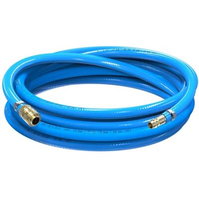 AUPROTEC conjunto de mangueira de ar comprimido Ø 10 mm interior, 1 m de mangueira de PVC com conector rápido de latão para compressores de ar, mangueira de compressor altamente flexível AUPROTEC conjunto de mangueira de ar comprimido Ø 10 mm interior, 1 m de mangueira de PVC com conector rápido de latão para compressores de ar, mangueira de compressor altamente flexível
