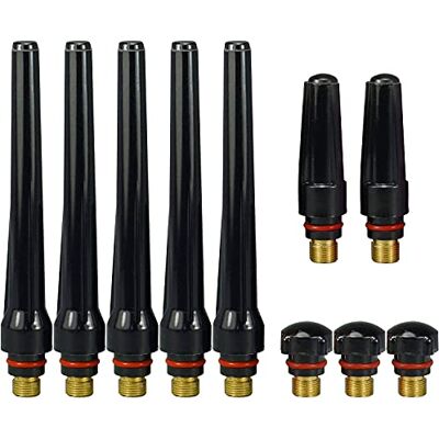 RIVERWELD TIG Back Cap Long Fit QQ 300 PTA DB SR WP 17 18 26 TIG tocha de soldagem (variedade 10 pk) RIVERWELD TIG Back Cap Long Fit QQ 300 PTA DB SR WP 17 18 26 TIG tocha de soldagem (variedade 10 pk)