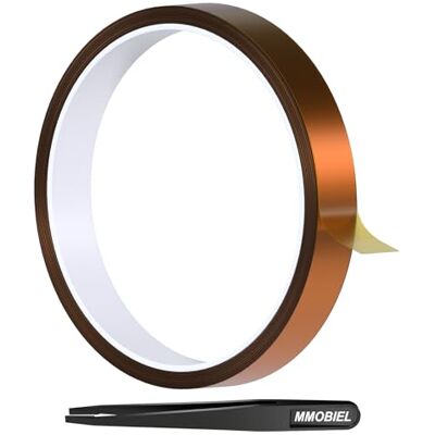 MMOBIEL Fita Adesiva (20 mm x 30 m) fita de poliimida resistente ao calor para sublimação térmica adesiva de alta temperatura ESD para HVAC eletrónica soldagem impressão 3D, etc. MMOBIEL Fita Adesiva (20 mm x 30 m) fita de poliimida resistente ao calor para sublimação térmica adesiva de alta temperatura ESD para HVAC eletrónica soldagem impressão 3D, etc.