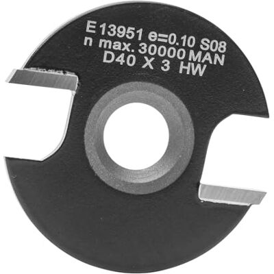 ENT Fresa de ranhura, em carboneto, diâmetro (D) 40 mm, NL 3 mm, com escareador ENT Fresa de ranhura, em carboneto, diâmetro (D) 40 mm, NL 3 mm, com escareador