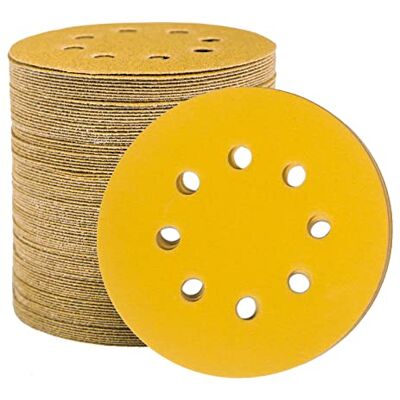 STEBRUAM Disco de lixa discos de lixa de 100 peças 180 grãos discos de lixa 125mm papel abrasivo autoadesivos discos de polir Hook and Loop papel de lixa abrasivos 8 furos para lixadeira orbital STEBRUAM Disco de lixa discos de lixa de 100 peças 180 grãos discos de lixa 125mm papel abrasivo autoadesivos discos de polir Hook and Loop papel de lixa abrasivos 8 furos para lixadeira orbital