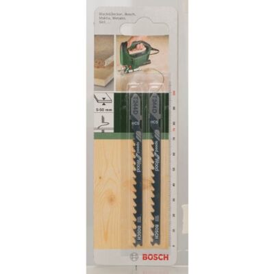 Bosch 2 609 256 719 Lâmina de serra de recortes HCS, T 244 D (embalagem de 2) Bosch 2 609 256 719 Lâmina de serra de recortes HCS, T 244 D (embalagem de 2)