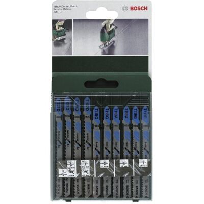 Bosch 2609256745 - Conjunto de 10 lâminas de alta qualidade para metal e alumínio Bosch 2609256745 - Conjunto de 10 lâminas de alta qualidade para metal e alumínio