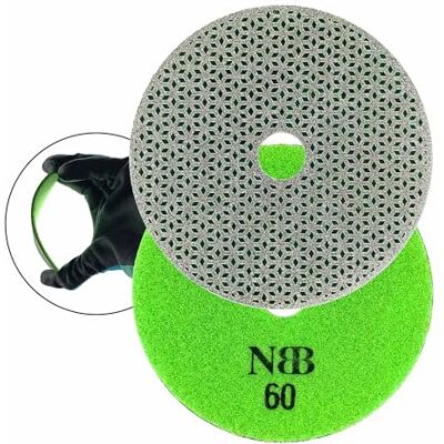 NBB Almofada de Polimento Diamantada, Disco de Lixamento de Diamante Eletrodepositado, a Seco e a Humido, para Polir Granito, Mármore, Pedra, Cerâmica, Azulejo, Porcelana, Suporte de Nylon, 4" 100mm NBB Almofada de Polimento Diamantada, Disco de Lixamento de Diamante Eletrodepositado, a Seco e a Humido, para Polir Granito, Mármore, Pedra, Cerâmica, Azulejo, Porcelana, Suporte de Nylon, 4" 100mm