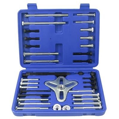 CCLIFE 46 peças conjunto de extrator universal de volante extrator volante carro 2/3 braços CCLIFE 46 peças conjunto de extrator universal de volante extrator volante carro 2/3 braços