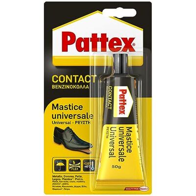 Pattex Fila de contacto universal instantânea multiusos, impermeável, 50 g Pattex Fila de contacto universal instantânea multiusos, impermeável, 50 g