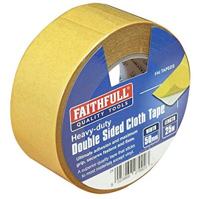Faithfull TAPEDS Fita adesiva de dupla face (50 mm x 25 m) Faithfull TAPEDS Fita adesiva de dupla face (50 mm x 25 m)