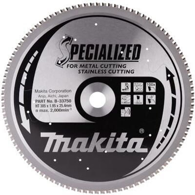 Makita B-33750 lâmina de serra especializada 305 mm x 1 polegadas, 100 z Makita B-33750 lâmina de serra especializada 305 mm x 1 polegadas, 100 z
