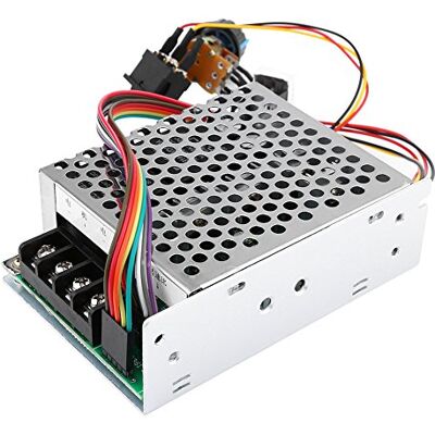 Walfront Controlador de velocidade reversível para motor DC 10 55 V PWM com ecrã digital Walfront Controlador de velocidade reversível para motor DC 10 55 V PWM com ecrã digital