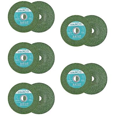 Mabta Discos de corte de precisão para roda de corte de metal, 10 unidades de 100 mm para rodas de lixagem de rebarbadora Mabta Discos de corte de precisão para roda de corte de metal, 10 unidades de 100 mm para rodas de lixagem de rebarbadora