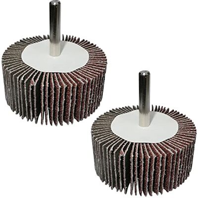 AERZETIX Conjunto de 2 rodas com lixa abrasiva granulometria 60 diâmetro da roda 60 mm Ø haste 6 mm roda com lixas sobre a haste para aparafusar disco com papel para lixar C49593 AERZETIX Conjunto de 2 rodas com lixa abrasiva granulometria 60 diâmetro da roda 60 mm Ø haste 6 mm roda com lixas sobre a haste para aparafusar disco com papel para lixar C49593
