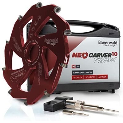 Bayerwald Werkzeuge Bayerwald NeoCarver 10 Vision Disco de fresagem de carboneto de tungsténio para alumínio, adequado para rebarbadoras, diâmetro de 125 x 22,2 mm, 10 dentes Bayerwald Werkzeuge Bayerwald NeoCarver 10 Vision Disco de fresagem de carboneto de tungsténio para alumínio, adequado para rebarbadoras, diâmetro de 125 x 22,2 mm, 10 dentes