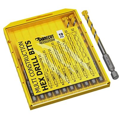 SabreCut 10 x 4 mm 5 mm 5,5 mm 6 mm 6,5 mm 7 mm 8 mm 10 mm haste HEX ultra durável broca de percussão com ponta de carboneto de longa duração brocas para berbequim de construção SabreCut 10 x 4 mm 5 mm 5,5 mm 6 mm 6,5 mm 7 mm 8 mm 10 mm haste HEX ultra durável broca de percussão com ponta de carboneto de longa duração brocas para berbequim de construção