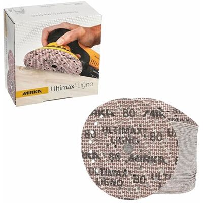 Papel abrasivo MIRKA Ultimax 150mm P80 Papel abrasivo MIRKA Ultimax 150mm P80
