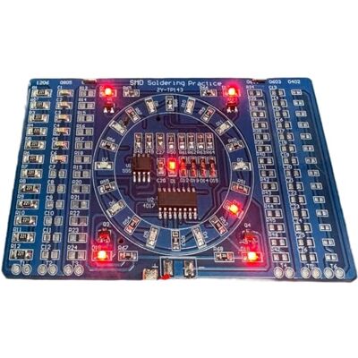 GERUI LED SMD NE555 Placa de exercícios de soldagem, kit de bricolage, 3-12 V, componentes LED, placa de prática de soldagem, circuito, kit de treino GERUI LED SMD NE555 Placa de exercícios de soldagem, kit de bricolage, 3-12 V, componentes LED, placa de prática de soldagem, circuito, kit de treino