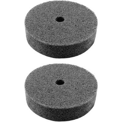 YINETTECH 2 rodas de polimento de fibra de nylon de 3 polegadas para rebarbadora, polidor de metal, madeira, plástico, 75 x 20 x 10 mm, K180, cinzento YINETTECH 2 rodas de polimento de fibra de nylon de 3 polegadas para rebarbadora, polidor de metal, madeira, plástico, 75 x 20 x 10 mm, K180, cinzento