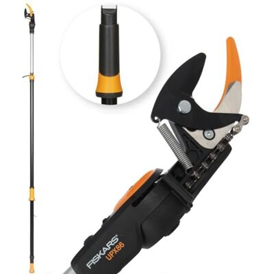Podador telescópico Fiskars PowerGear X - Aparador de árvores Podador telescópico Fiskars PowerGear X - Aparador de árvores