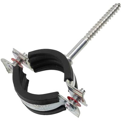 AERZETIX Conjunto de 10 grampos simples isolados com parafuso para tubo de 1" montagem horizontal ou vertical intervalo de fixação 31-38 mm em aço com junta de borracha AERZETIX Conjunto de 10 grampos simples isolados com parafuso para tubo de 1" montagem horizontal ou vertical intervalo de fixação 31-38 mm em aço com junta de borracha