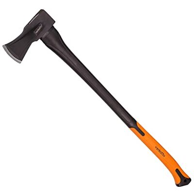 MIVOS Machado de divisão 2000 g com cabo de fibra de vidro e folha de aço de carbono, comprimento 92 cm, machado para partir e cortar madeira e lenha, machado para jardim e floresta MIVOS Machado de divisão 2000 g com cabo de fibra de vidro e folha de aço de carbono, comprimento 92 cm, machado para partir e cortar madeira e lenha, machado para jardim e floresta